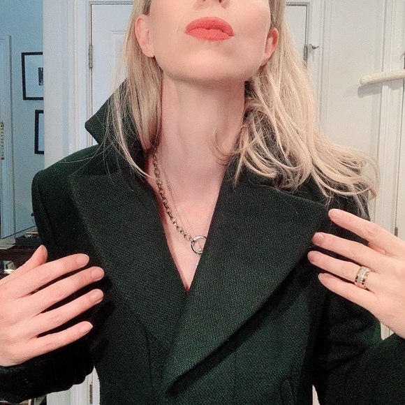 STUNNING Reiss green wool winter coat - Picture 6 of 17